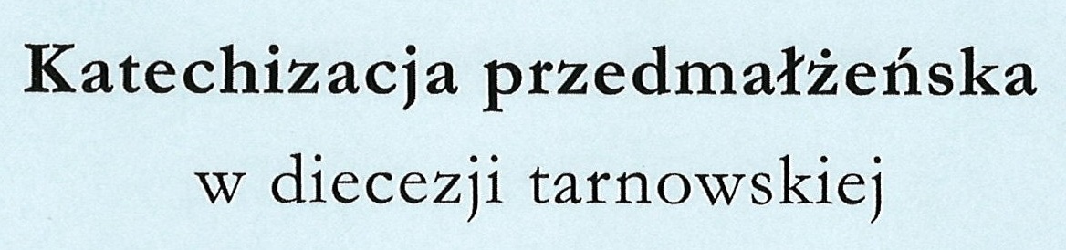 Zapis na katechizację przedmałżeńską